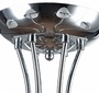 Casa Padrino Designer Deckenleuchte Silber / Wei�  76 x H. 28 cm - Moderne Deckenlampe mit kugelf�rmigen Lampenschirmen