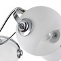 Casa Padrino Designer Deckenleuchte Silber / Wei�  86 x H. 28 cm - Moderne Deckenlampe mit kugelf�rmigen Lampenschirmen