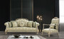 Casa Padrino Luxus Barock Wohnzimmer Set Gr�n / Gold / Grau / Gold - 2 Sofas & 2 Sessel - Wohnzimmer M�bel im Barockstil - Edel & Prunkvoll
