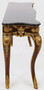 Casa Padrino Luxus Barock Konsole Dunkelbraun / Gold / Schwarz 155 x 45 x H. 80 cm - Mahagoni Konsolentisch mit edlen Verzierungen und Marmorplatte - M�bel im Barockstil