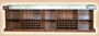 Casa Padrino Luxus Massivholz Bar mit Marmorplatte Dunkelbraun / Braun / Cremefarben 381 x H. 251,5 cm - Luxus Hotel & Restaurant Massivholz Bar Mbel