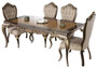 Casa Padrino Luxus Barock Esszimmer Set Braun / Grau / Dunkelgrau / Gold - 1 Barock Esstisch & 6 Barock Esszimmerst�hle - Esszimmer M�bel im Barockstil - Edel & Prunkvoll 