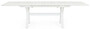 Casa Padrino Luxus Gartentisch Wei� 180-240 x 100 x H. 76 cm - Ausziehbarer Esstisch aus pulverbeschichtetem Aluminium - Luxus Garten & Terrassen Tisch - Luxus Garten & Terrassen M�bel