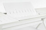 Casa Padrino Luxus Gartentisch Wei� 200-300 x 110 x H. 76 cm - Ausziehbarer Esstisch aus pulverbeschichtetem Aluminium - Luxus Garten & Terrassen Tisch - Luxus Garten & Terrassen M�bel