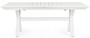 Casa Padrino Luxus Gartentisch Wei� 200-300 x 110 x H. 76 cm - Ausziehbarer Esstisch aus pulverbeschichtetem Aluminium - Luxus Garten & Terrassen Tisch - Luxus Garten & Terrassen M�bel