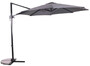 Casa Padrino Luxus Ampelschirm Anthrazit / Grau  300 cm - Sonnenschirm mit St�nder - Garten Sonnenschirm - Terrassen Sonnenschirm - Balkon Sonnenschirm - Garten Terrassen Balkon Accessoires 