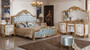 Casa Padrino Luxus Barock Schlafzimmer Set Wei� / Braun / Gold / T�rkis - 1 Barock Schminkkommode & 1 Barock Spiegel & 1 Barock Hocker - Barock Schlafzimmer M�bel - Edel & Prunkvoll