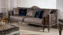 Casa Padrino Luxus Barock Wohnzimmer Set Grau / Dunkelbraun / Gold - 2 Sofas & 2 Sessel & 1 Couchtisch & 2 Beistelltische - Handgefertigte Wohnzimmer M�bel im Barockstil - Edel & Prunkvoll