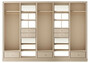 Casa Padrino Luxus Kleiderschrank Beige 326 x 60 x H. 230 cm - Offener Schlafzimmer Schrank - Schlafzimmer M�bel - Hotel M�bel - Luxus M�bel - Luxus Einrichtung - Schlafzimmer Einrichtung