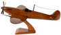 Casa Padrino Luxus Deko Jagdflugzeug Supermarine Spitfire Braun / Schwarz 40 x 36 x H. 20 cm - Holz Flugzeug mit St�nder - Propellerflugzeug - Modellflugzeug - Schreibtisch Deko - Deko Accessoires