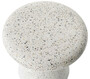 Casa Padrino Luxus Beistelltisch / Hocker Wei�  50 x H. 47 cm - Runder Beton Tisch / Sitzhocker - Wohnzimmer M�bel - Luxus M�bel - Beton M�bel - Luxus Einrichtung - Wohnzimmer Einrichtung