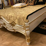 Pomp��s by Casa Padrino Luxus Barock Doppelbett Creme / Gold - Pomp��ses Barock Bett designed by Harald Gl��ckler - Schlafzimmer M�bel im Barockstil - Barock M�bel - Edel & Prunkvoll