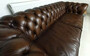 Casa Padrino Luxus Chesterfield Leder Sofa Vintage Dunkelbraun 240 x 100 x H. 80 cm - Echtleder Wohnzimmer Sofa - Wohnzimmer M�bel - Chesterfield M�bel - Luxus M�bel - Luxus Wohnzimmer Einrichtung