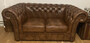 Casa Padrino Luxus Chesterfield Leder 2er Sofa Vintage Braun 170 x 90 x H. 80 cm - Echtleder Wohnzimmer Sofa - Wohnzimmer M�bel - Chesterfield M�bel - Luxus M�bel - Luxus Wohnzimmer Einrichtung