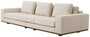 Casa Padrino Luxus Sofa Beige / Braun 286 x 110 x H. 80 cm - Wohnzimmer Sofa mit Kissen - Wohnzimmer M�bel - Luxus M�bel - Wohnzimmer Einrichtung - Luxus Einrichtung - Luxus Qualit�t