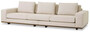 Casa Padrino Luxus Sofa Beige / Braun 286 x 110 x H. 80 cm - Wohnzimmer Sofa mit Kissen - Wohnzimmer M�bel - Luxus M�bel - Wohnzimmer Einrichtung - Luxus Einrichtung - Luxus Qualit�t