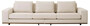 Casa Padrino Luxus Sofa Beige / Braun 286 x 110 x H. 80 cm - Wohnzimmer Sofa mit Kissen - Wohnzimmer M�bel - Luxus M�bel - Wohnzimmer Einrichtung - Luxus Einrichtung - Luxus Qualit�t
