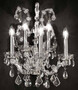 Casa Padrino Luxus Barock Wandleuchte Silber 42 x 32 x H. 53 cm - Prunkvolle Barockstil Wandlampe mit venezianischen Kristallglas - Edel & Prunkvoll - Luxus Qualit�t - Made in Italy 