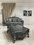 Casa Padrino Luxus Barock Couchtisch Grau / Silber - Prunkvoller Wohnzimmertisch im Barockstil - Barockstil Wohnzimmer M�bel - Barock Einrichtung - Barock M�bel - Luxus M�bel im Barockstil