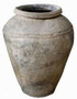 Casa Padrino Luxus Barock Terracotta Vase Antik Beige  45 x H. 90 cm - Handgefertigte Antik Stil Blumenvase - Blumentopf - Pflanzentopf - Barock Deko Accessoires - Barockstil Garten Deko 