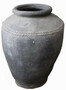 Casa Padrino Luxus Barock Terracotta Vase Antik Grau  42 x H. 85 cm - Handgefertigte Antik Stil Blumenvase - Blumentopf - Pflanzentopf - Barock Deko Accessoires - Barockstil Garten Deko 
