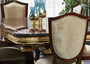 Casa Padrino Luxus Barock Esszimmer Set Dunkelbraun / Gold - 1 Barock Esstisch & 8 Barock Esszimmerst�hle - Luxus Esszimmer M�bel im Barockstil - Barock M�bel - Edel & Prunkvoll