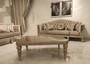 Casa Padrino Luxus Barock Wohnzimmer Set Gold / Grau / Gold - 2 Barock Sofas & 2 Barock Sessel & 1 Barock Couchtisch - Luxus Wohnzimmer M�bel im Barockstil - Barock M�bel - Edel & Prunkvoll
