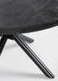 Casa Padrino Luxus Esstisch Schwarz  130 x H. 76 cm - Runder K�chentisch mit Massivholz Tischplatte und pulverbeschichteten Stahl Beinen - Esszimmer M�bel - K�chen M�bel - Luxus M�bel