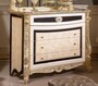 Casa Padrino Luxus Barock Kommode Wei� / Beige / Schwarz / Gold - Handgefertigte Barock Kommode mit 4 Schubladen - Luxus Schlafzimmer M�bel im Barockstil - Barock Schlafzimmer M�bel