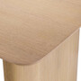 Casa Padrino Luxus Esstisch Naturfarben 230 x 120 x H. 76,5 cm - Massivholz K�chentisch mit leicht gebogener Tischplatte - Esszimmer M�bel - K�chen M�bel - Luxus M�bel - Luxus Einrichtung