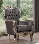 Casa Padrino Luxus Barock Wohnzimmer Set Lila / Antik Gold / Schwarz - 2 Barock Sofas & 2 Barock Sessel & 1 Barock Couchtisch - Luxus Wohnzimmer M�bel im Barockstil - Barock M�bel