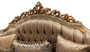Casa Padrino Luxus Barock Sofa Kupfer / Antik Silber / Gold - Barockstil Wohnzimmer Sofa mit elegantem Muster - Luxus Wohnzimmer M�bel im Barockstil - Barock Einrichtung - Barock M�bel