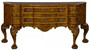 Casa Padrino Luxus Barock Sideboard Braun / Hellbraun - Prunkvoller Massivholz Schrank mit 6 Schubladen - Luxus M�bel im Barockstil - Barock M�bel - Edel & Prunkvoll