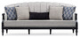 Casa Padrino Luxus Barock Wohnzimmer Sofa Silber / Schwarz - Handgefertigtes Barockstil Sofa mit dekorativen Kissen - Barock M�bel - Luxus Wohnzimmer M�bel im Barockstil - Edel & Prunkvoll