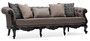 Casa Padrino Luxus Barock Wohnzimmer Sofa Grau / Schwarz - Handgefertigtes Barockstil Sofa mit dekorativen Kissen - Luxus Wohnzimmer M�bel im Barockstil - Barock M�bel - Edel & Prunkvoll