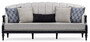 Casa Padrino Luxus Barock Wohnzimmer Set Silber / Schwarz - 2 Sofas & 2 Sessel & 1 Couchtisch & 2 Beistelltische - Handgefertigte Wohnzimmer M�bel im Barockstil - Edel & Prunkvoll
