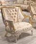 Casa Padrino Luxus Barock Wohnzimmer Set Gold / Wei� - 2 Barock Sofas & 2 Barock Sessel & 1 Barock Couchtisch - Luxus Wohnzimmer M�bel im Barockstil - Edel & Prunkvoll