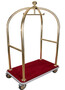 Casa Padrino Luxus Trolley Gold / Rot 105 x 65 x H. 193 cm - Hotel Accessoires - Luxus Accessoires
