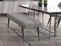 Casa Padrino Luxus Esstisch Grau / Silber 210 x 105 x H. 75 cm - Rechteckiger K�chentisch - Esszimmer M�bel - K�chen M�bel - Luxus M�bel - Luxus Einrichtung