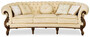 Casa Padrino Luxus Barock Wohnzimmer Set Creme / Braun - 2 Barock Sofas & 2 Barock Sessel & 1 Barock Couchtisch - Luxus Wohnzimmer M�bel im Barockstil - Edel & Prunkvoll
