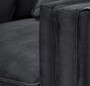 Casa Padrino Luxus Sessel mit 2 Kissen Schwarz 112 x 106 x H. 83 cm - Wohnzimmer Sessel - Hotel Sessel - Wohnzimmer M�bel - Hotel M�bel - Luxus M�bel - Wohnzimmer Einrichtung - Luxus Einrichtung