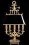 Casa Padrino Luxus Barock Tischleuchte Gold / Schwarz  39 x H. 72 cm - Prunkvolle Barockstil Schreibtischleuchte - Edel & Prunkvoll - Luxus Qualit�t - Made in Italy 
