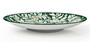 Casa Padrino Luxus Keramik Teller 6er Set Gr�n / Mehrfarbig  40 cm - Handgefertigte & handbemalte Essteller mit Blumendesign - Hotel & Restaurant Accessoires - Luxus Qualit�t - Made in Italy
