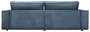 Casa Padrino Luxus Leder Sofa Blau 240 x 106 x H. 83 cm - Echtleder Wohnzimmer Sofa - Wohnzimmer M�bel - Leder M�bel - Luxus M�bel