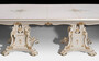 Casa Padrino Luxus Barock Esstisch Elfenbein / Mehrfarbig / Gold 700 cm - Riesiger Massivholz Esszimmertisch im Barockstil - Barock Esszimmer & Hotel M�bel - Luxus Qualit�t - Made in Italy