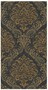 Casa Padrino Barock Vliestapete Schwarz / Gold Metallic
