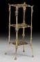 Casa Padrino Luxus Barock Blumen Etagere Gold H. 64 cm - Bronze Blumentisch - Barock M�bel 