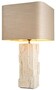 Casa Padrino Luxus Tischleuchte Wei� / Beige H. 76 cm - Luxus Schreibtischleuchten