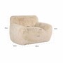Casa Padrino Luxus Sessel Sandfarben 126 cm - Wohnzimmer & Hotel M�bel