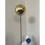 Casa Padrino Deko Skulptur Junge mit Luftballon Wei� / Blau / Gold H. 80 cm